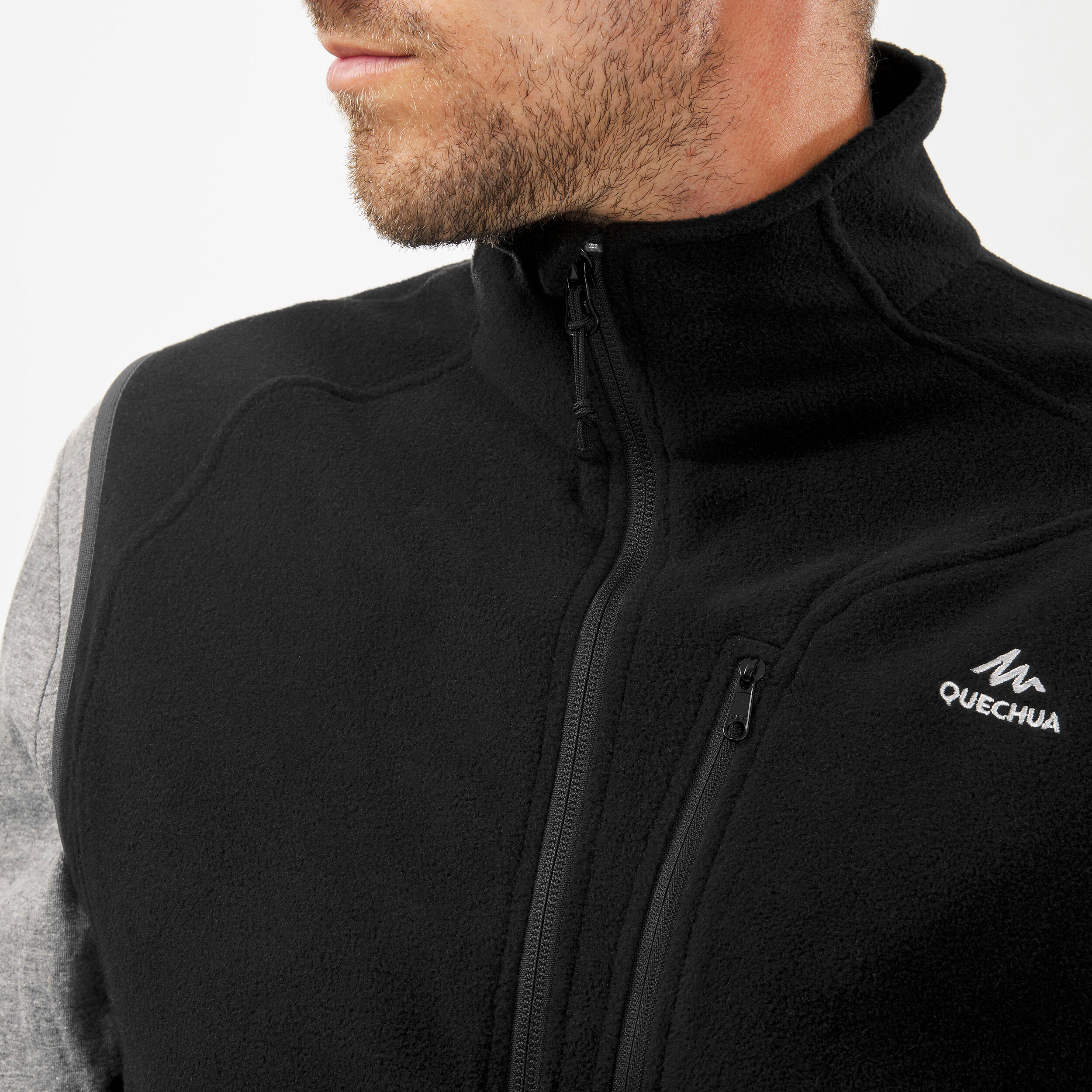 Men’s Fleece Hiking Vest - MH 120 - QUECHUA
