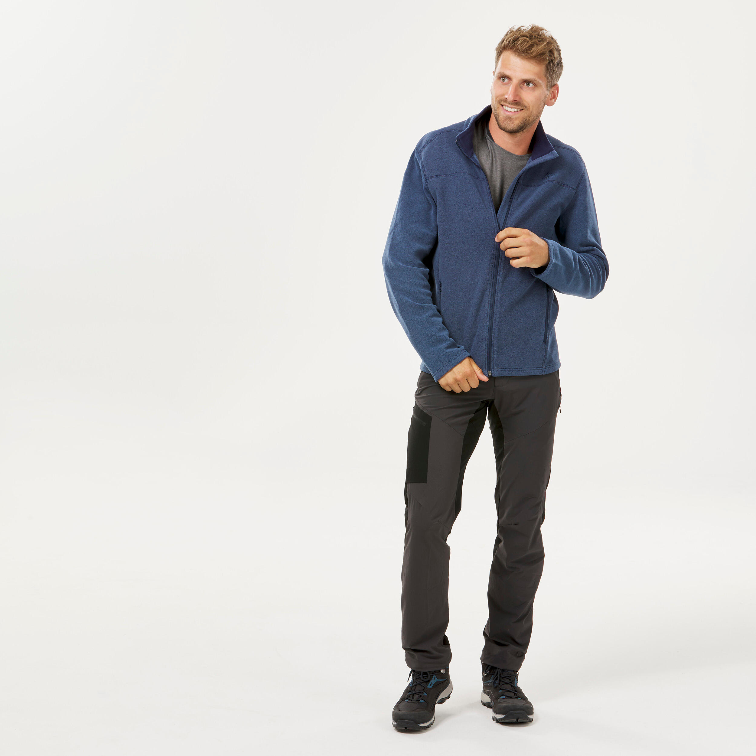 Veste de randonnée en polaire homme – MH 120 - QUECHUA