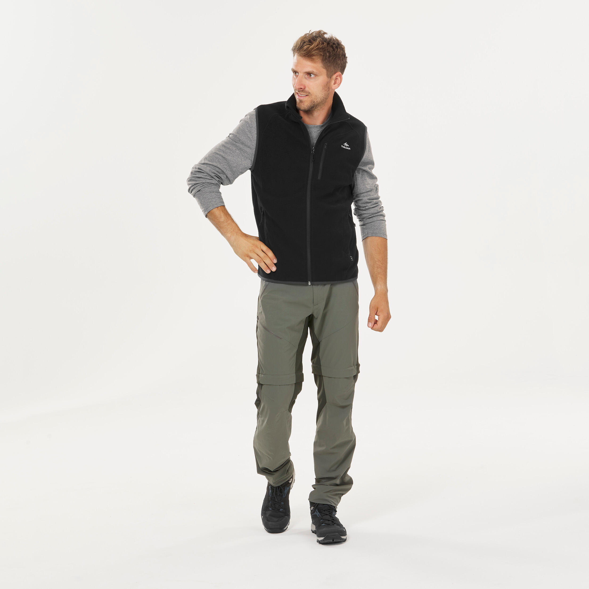 Veste de randonnée en laine polaire homme – MH 120 - QUECHUA