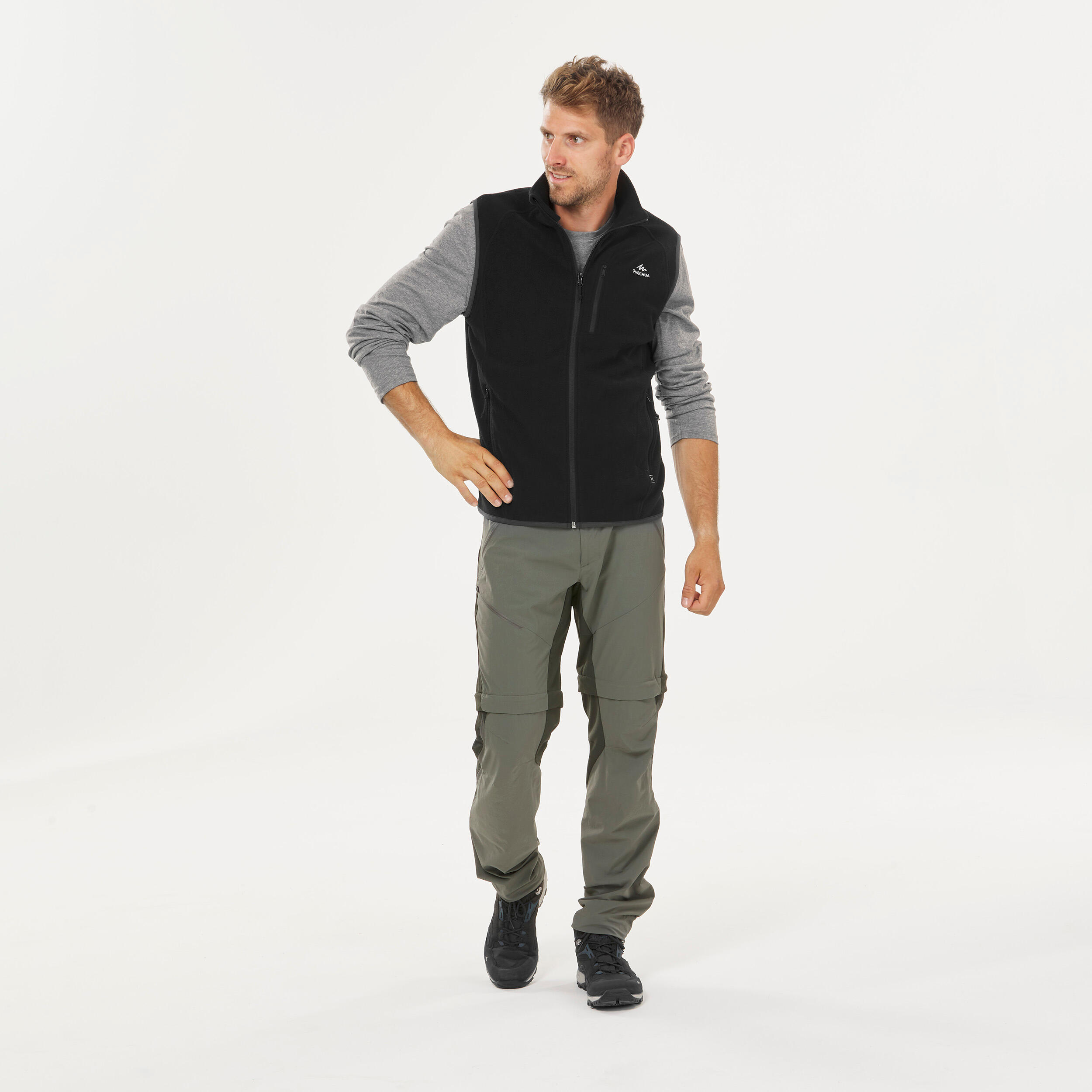 Men's Hiking Fleece Sleeveless Jacket MH120 4/9