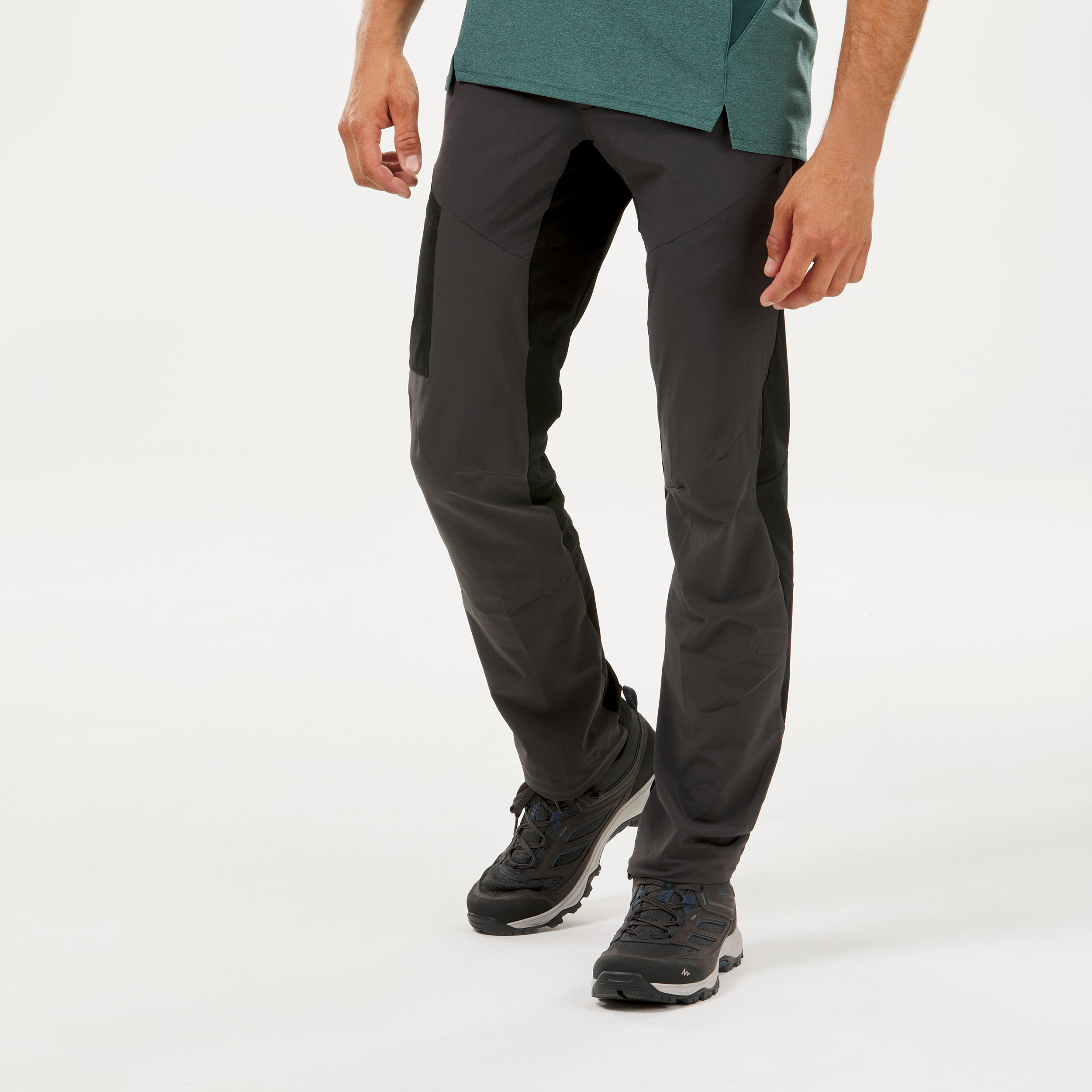 Pantalon de randonnée homme – MH 500 noir/gris - QUECHUA
