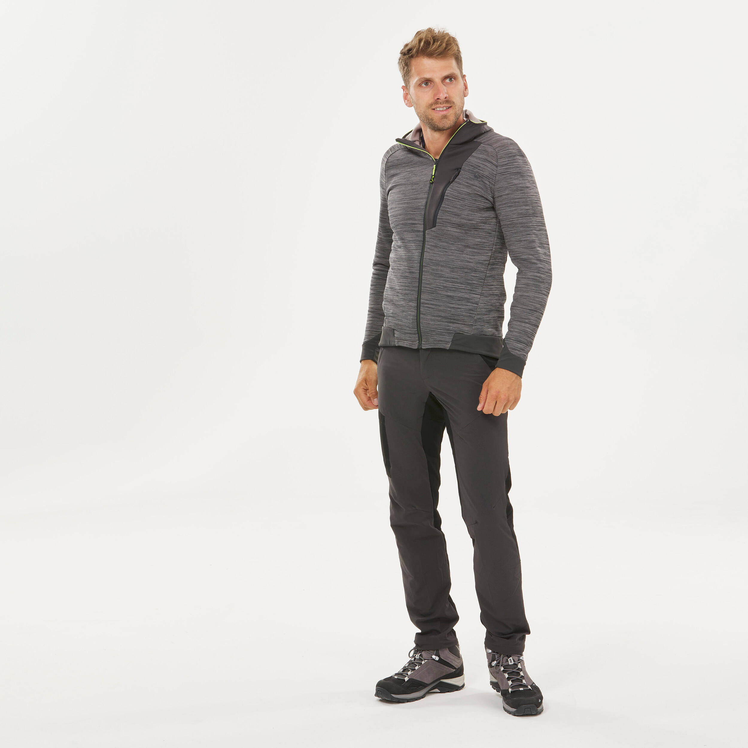 Men’s Hiking Thin Fleece Jacket - MH900 -  5