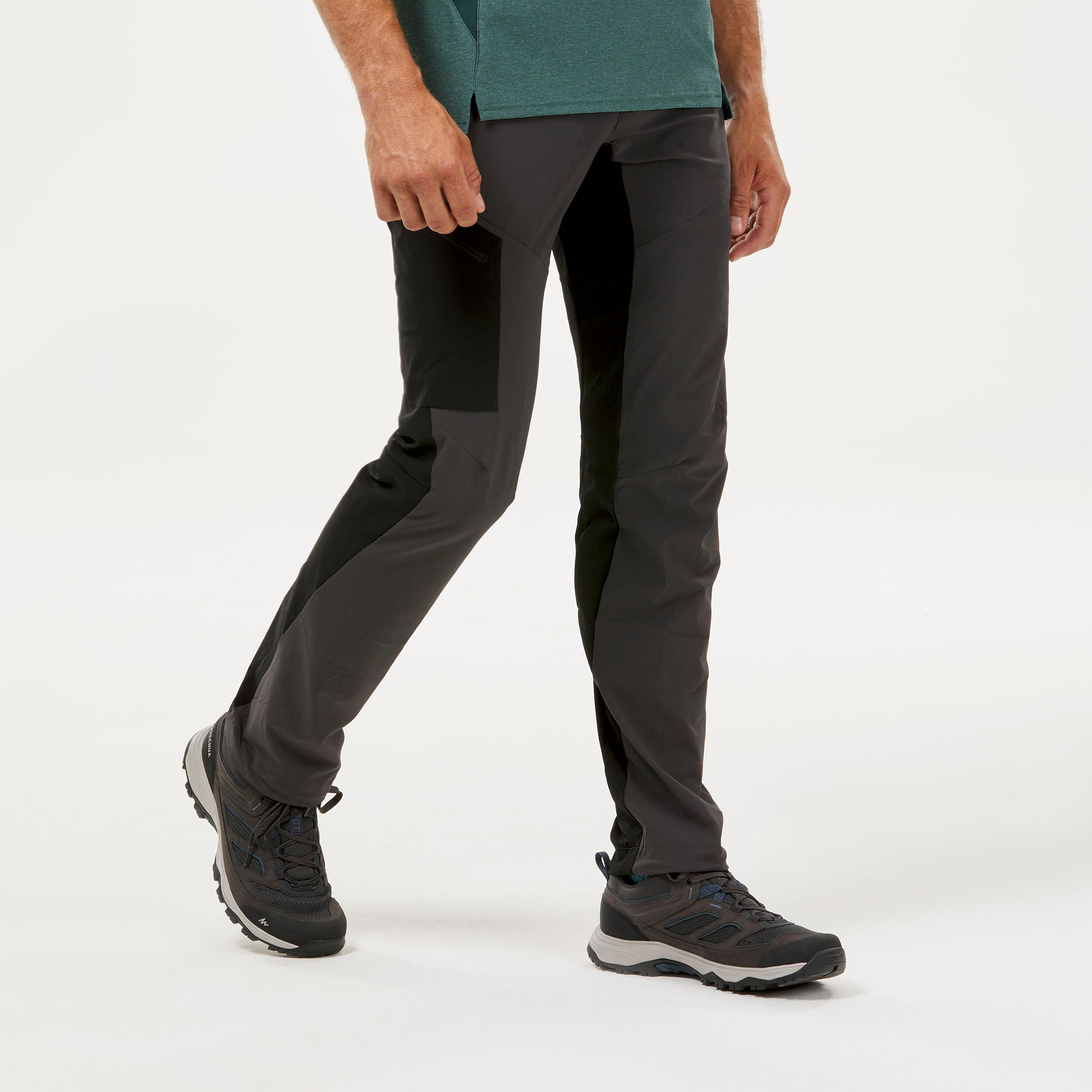 Pantalon de randonnée homme – MH 500 noir/gris - QUECHUA