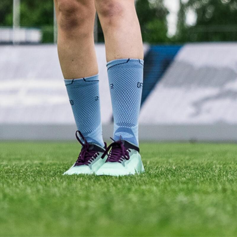 Ragbyové ponožky R500 modro-šedé