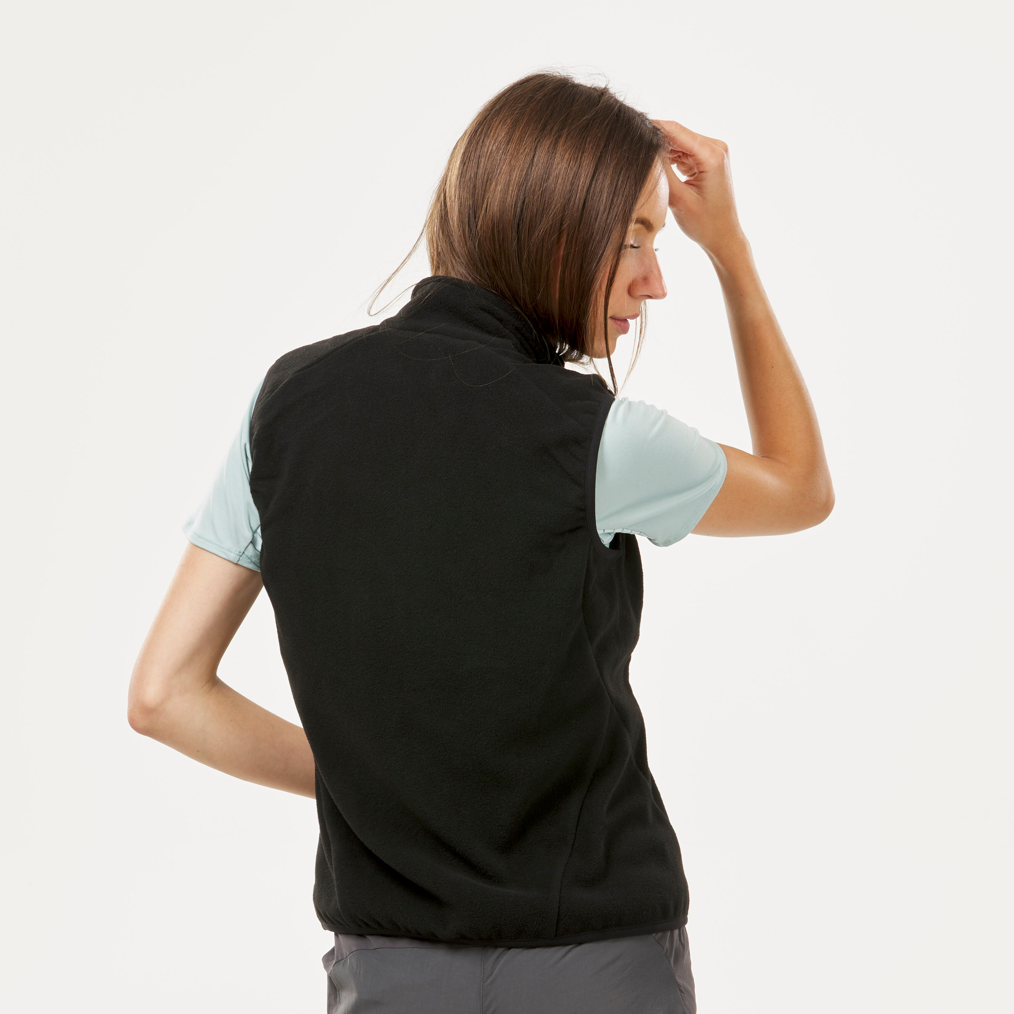 Essential Fleece Vest Women Black