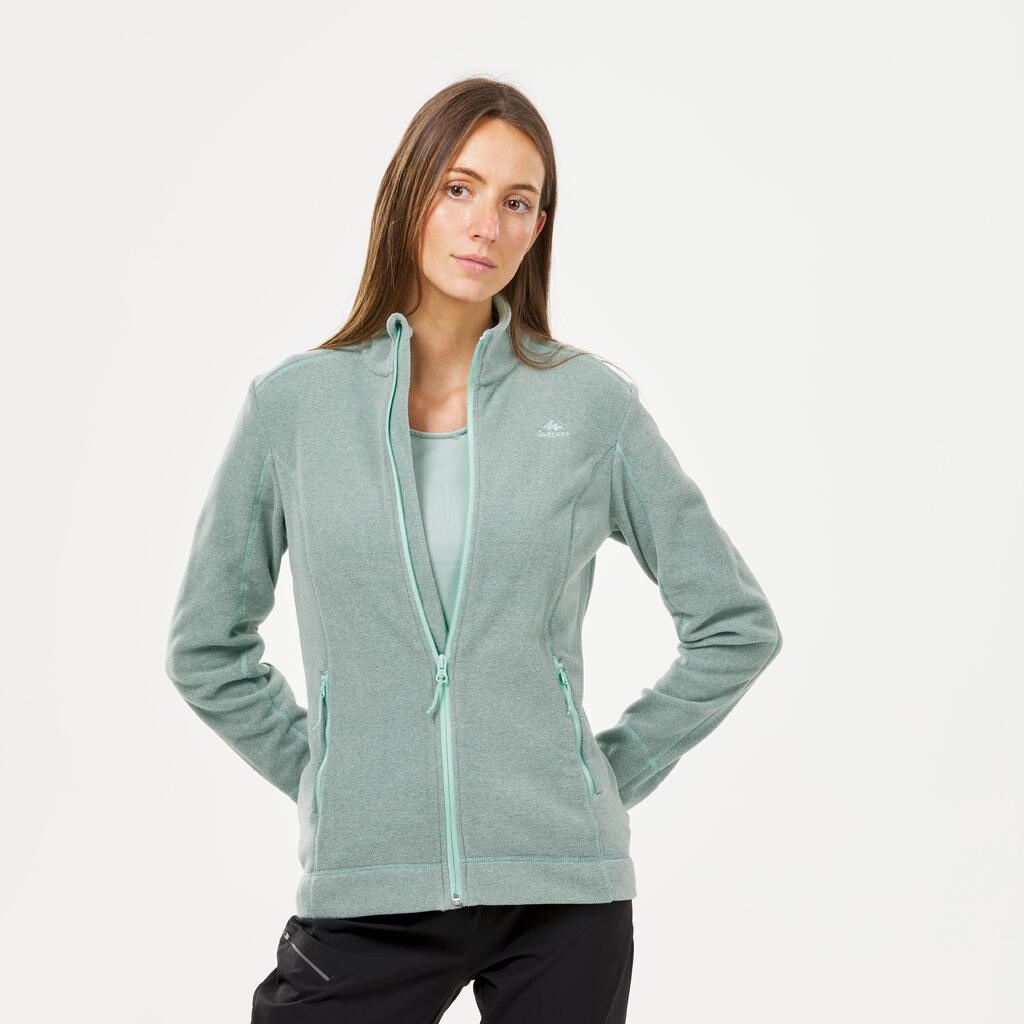 Fleecejacke Damen Bergwandern - MH120 hellgrün