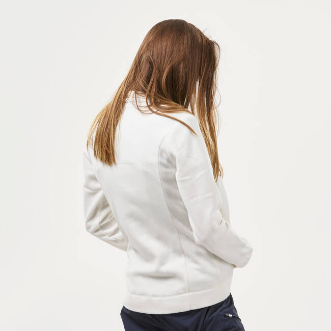 Buy Women's White Hiking Fleece Jacket MH120 Online