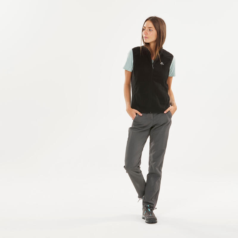 Fleece wandelbodywarmer voor dames MH120