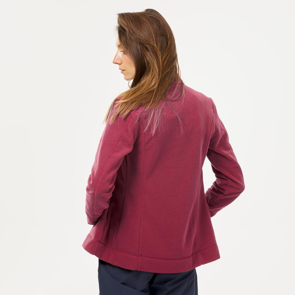 CHAQUETA POLAR DE SENDERISMO MH120 MUJER ROSADO