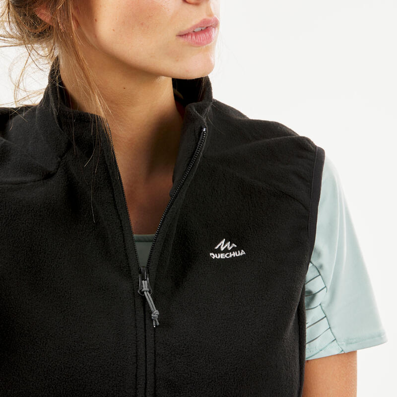 Fleece wandelbodywarmer voor dames MH120