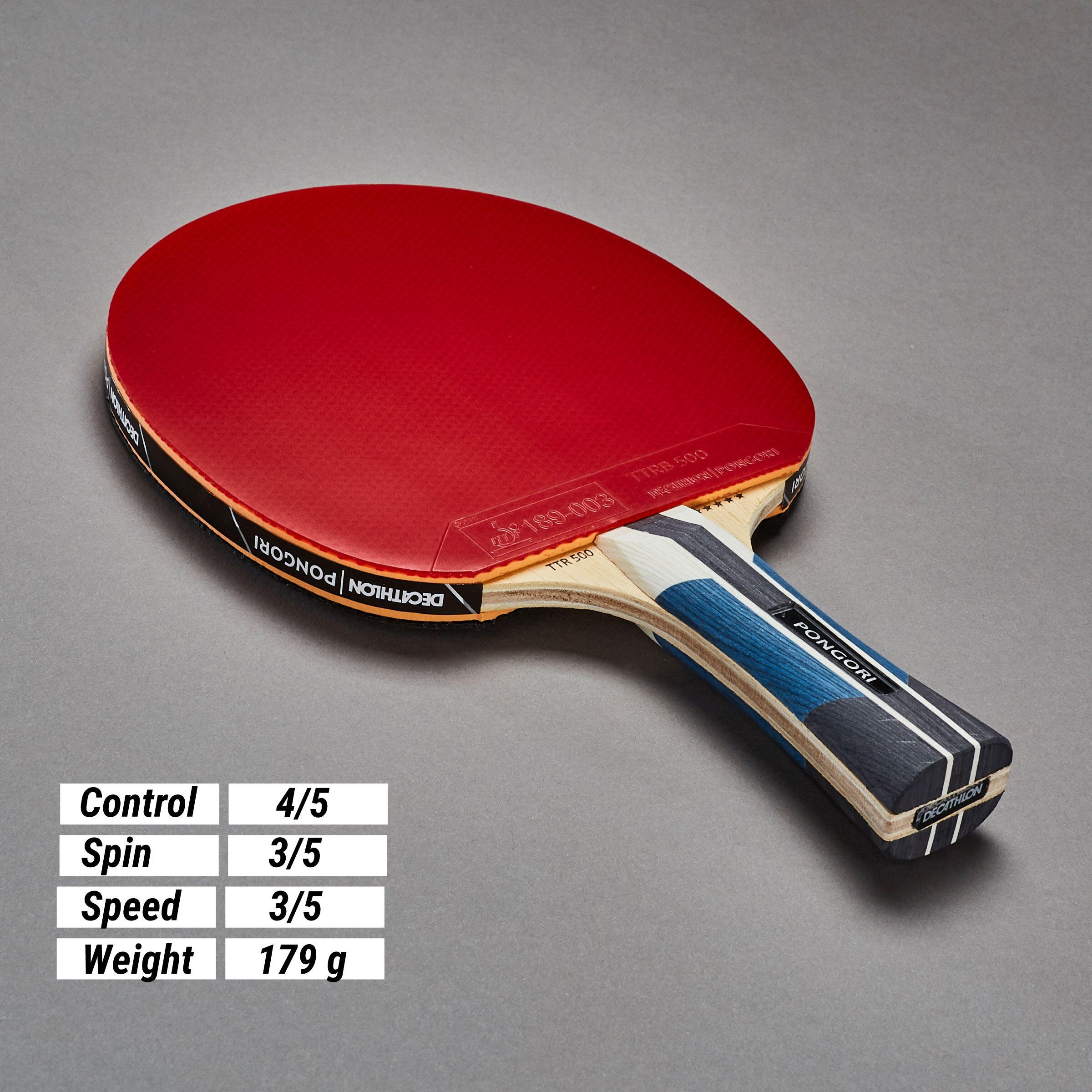 TTR 500 5* Allround Club Table Tennis Bat 10/21