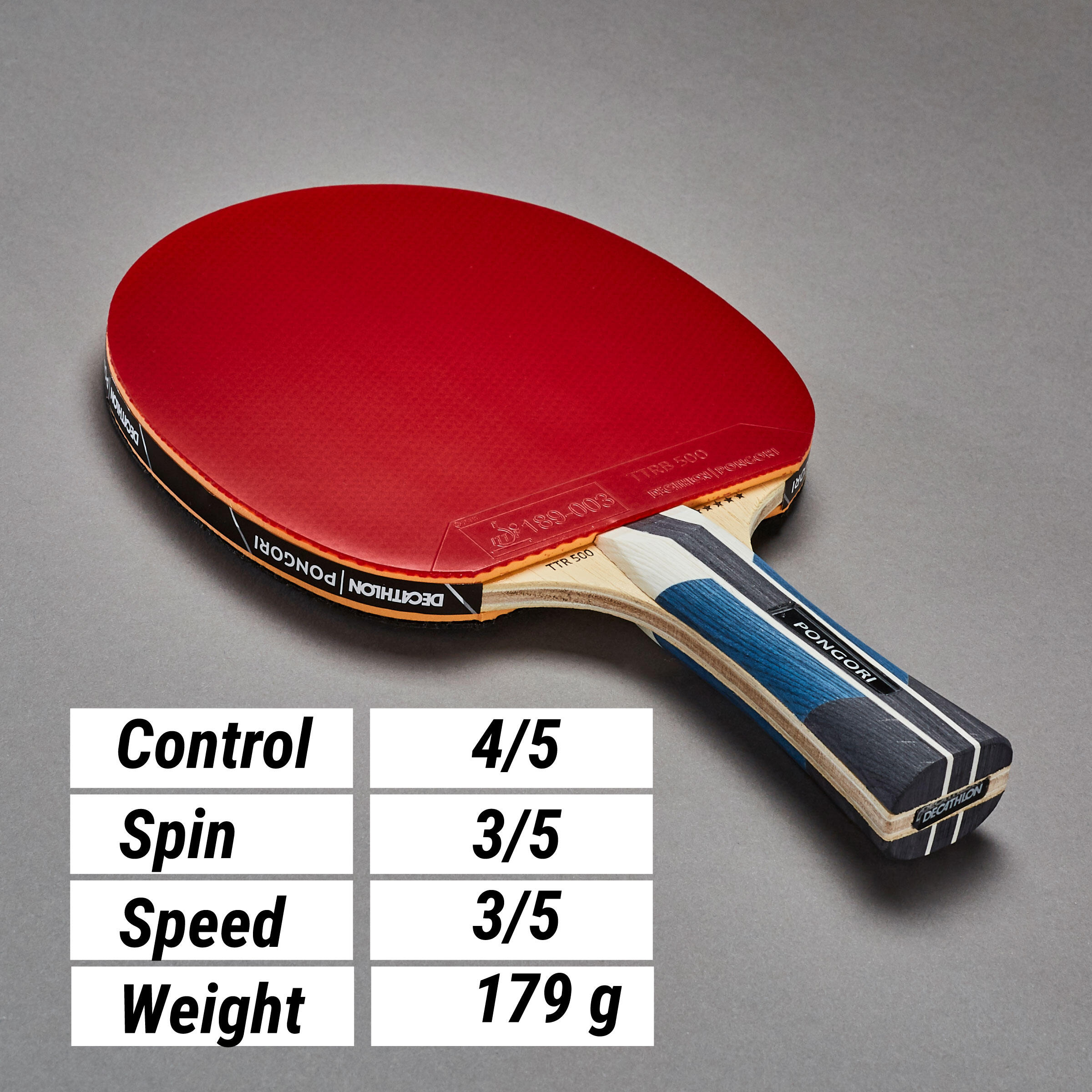 TTR 500 5* Allround Club Table Tennis Bat 9/21