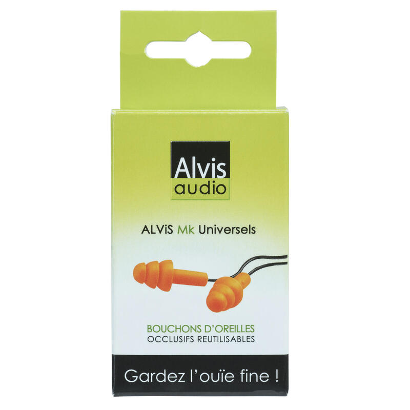 BOUCHONS ANTI BRUIT ALVIS MK UNIVERSEL ORANGE