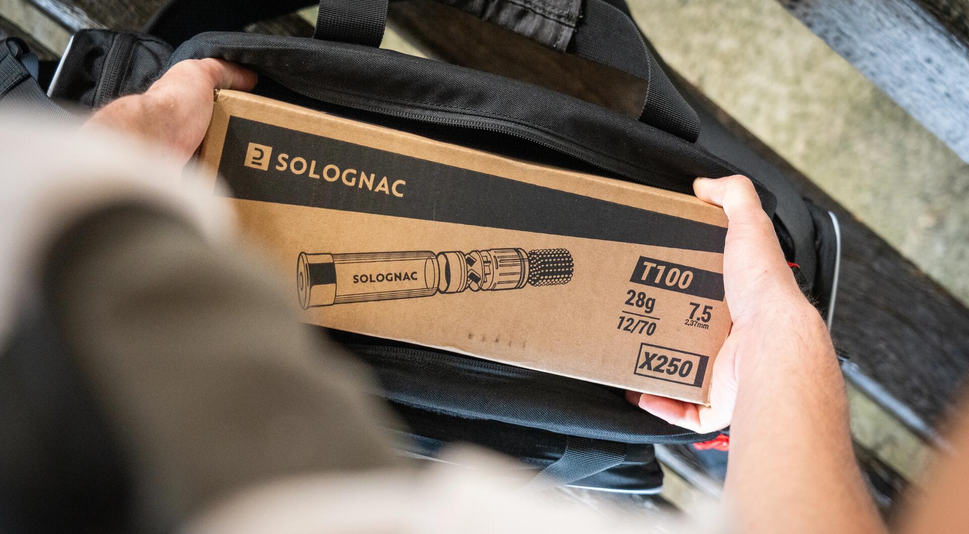 Sacoche avec carton de munitions T28 pour le ball trap
