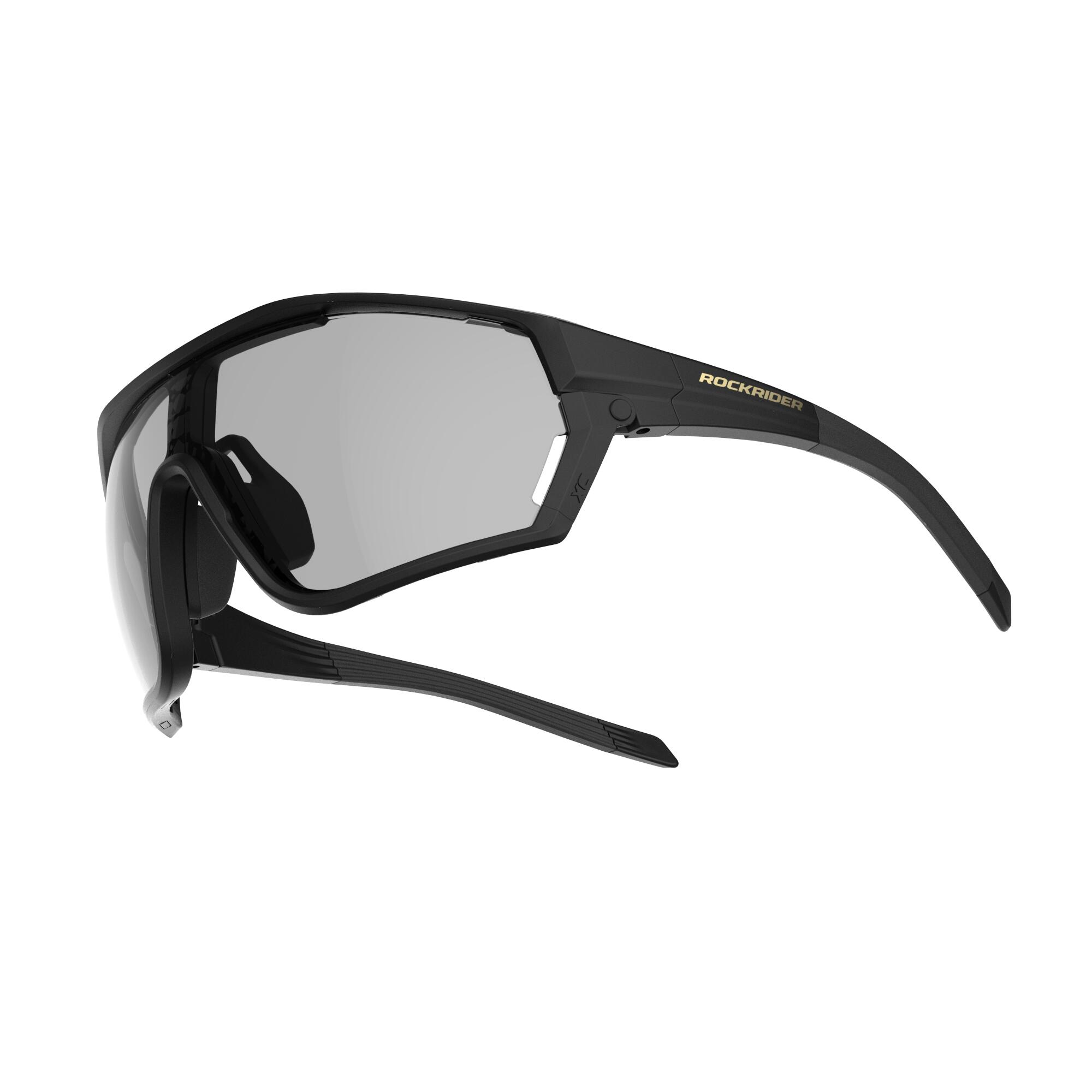 Ochelari ciclism MTB XC RACE Lentile fotocromatice Negru Adulți Adulți