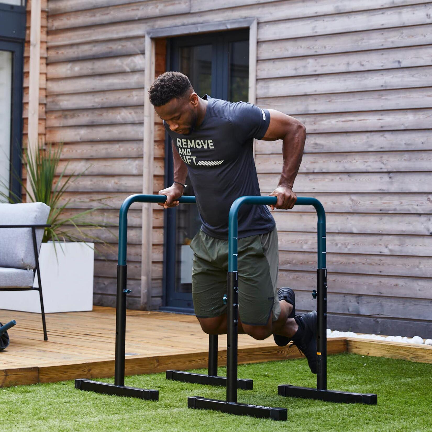 Barras paralelas dip bar fondos 100 ajustable Corength Decathlon