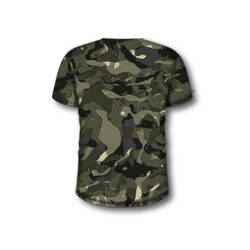 SS hunting T-shirt 100 WL V1 - green camouflage