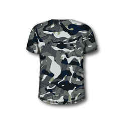 Short-sleeved hunting T-shirt 100 WL V1 - grey camouflage