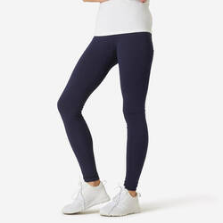 Women's Slim-Fit Fitness Leggings Fit+ 500 - Navy Blue