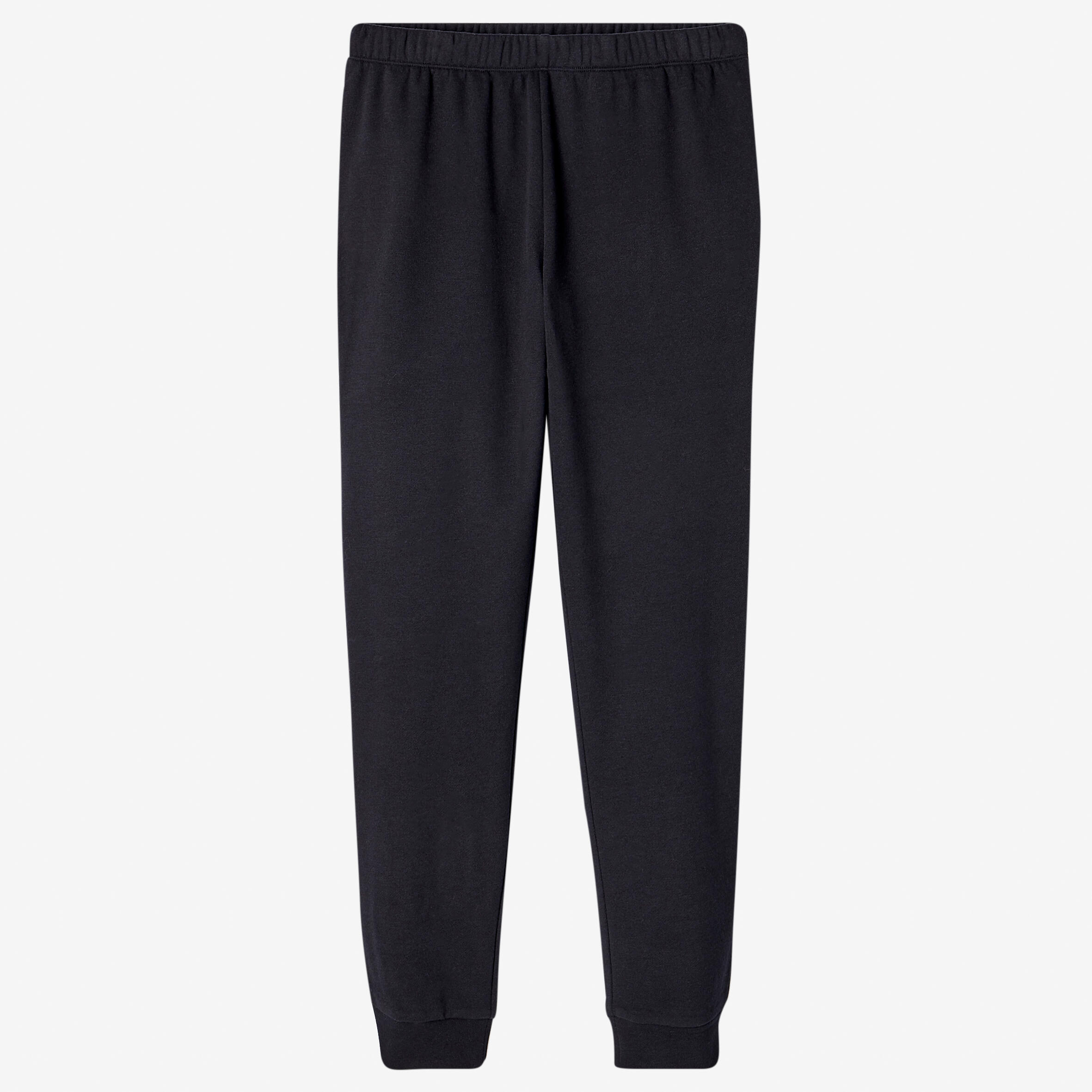 PANTALÓN DE BUZO HOMBRE 100 REGULAR NEGRO - Decathlon