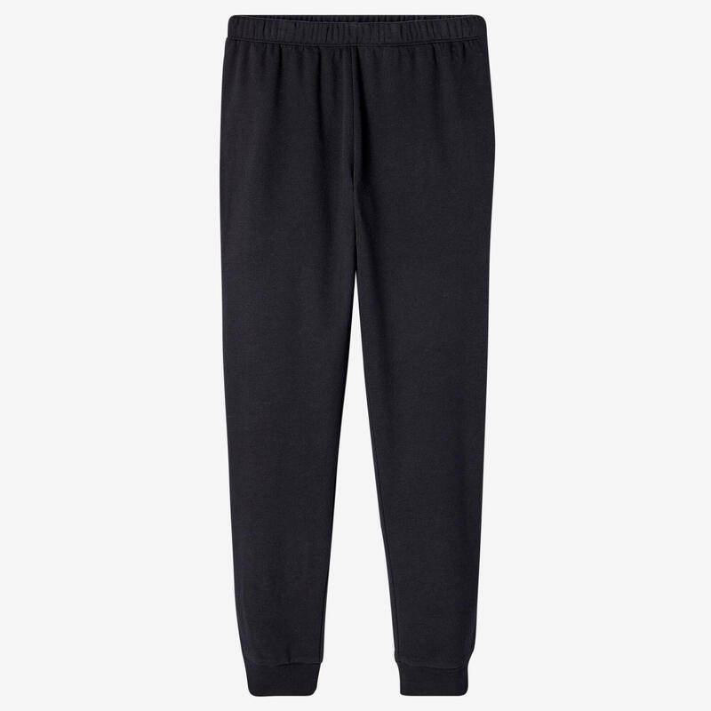 Pantalón chándal fitness regular Hombre Domyos 100 negro