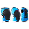 Kids' 2 x 3-Piece Skating Skateboard Scooter Protective Gear 100 - Blue