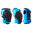 Set 3x2 beschermers voor kinderen voor skeeleren skateboarden steppen 100 blauw