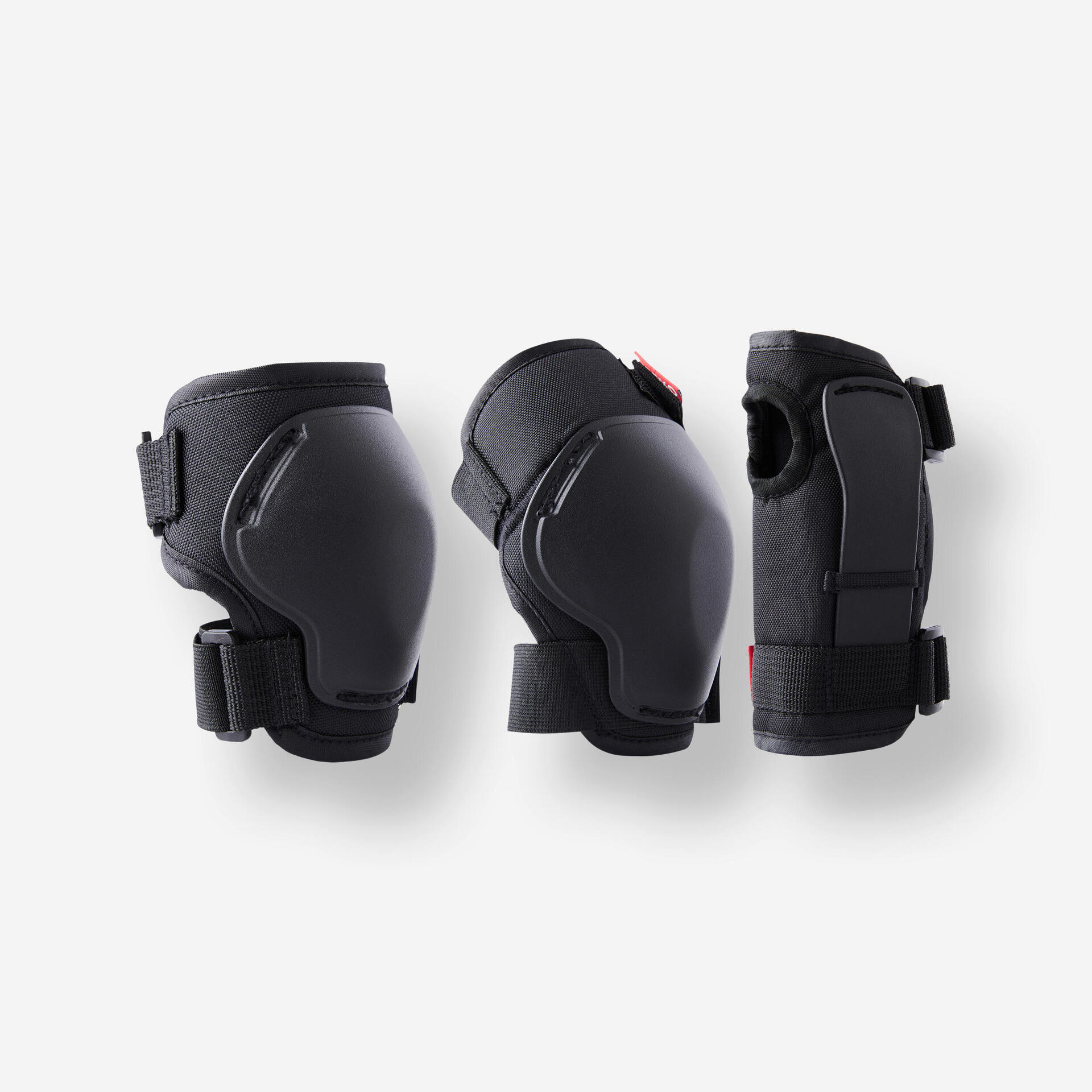 Set de 3x2 protections enfant roller skateboard trottinette 100 noir - Mobilité urbaine et outdoor - Mobilité urbaine - OXELO-Decathlon PRO - Clubs -