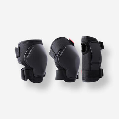 Protecciones Patines Niños Rodilleras Coderas y Muñequeras Oxelo Azul
