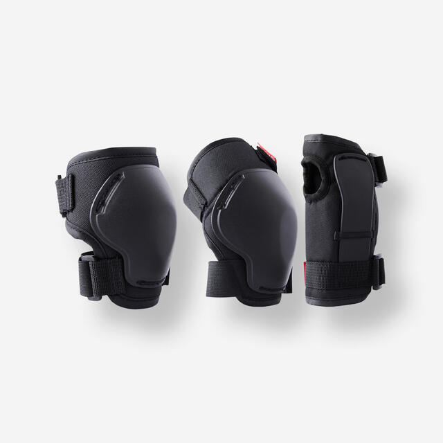 Ensemble de 3 x 2 protections de patin à roues alignées enfant, 100