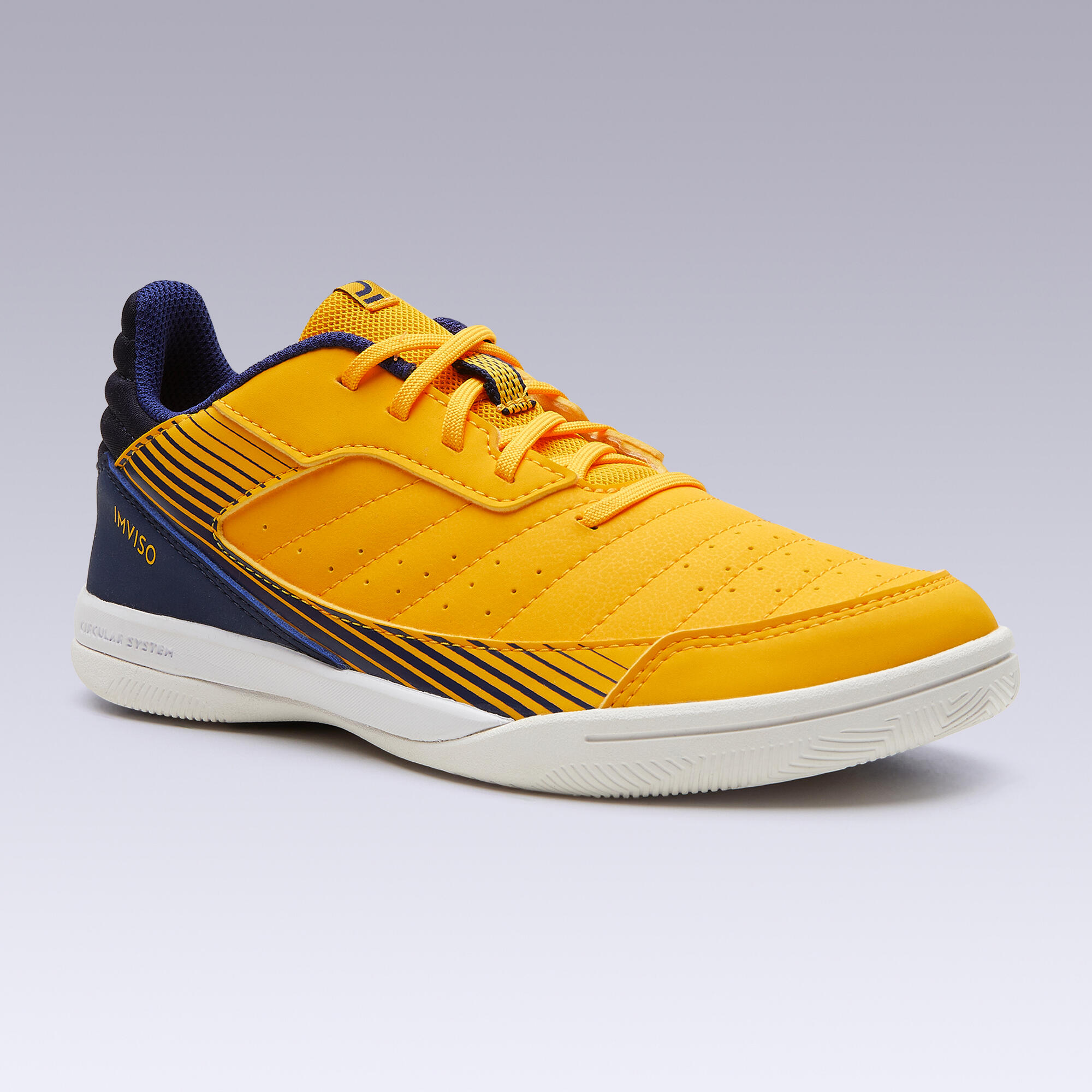 Kids' Futsal Shoes - Eskudo 500 JR Yellow - KIPSTA