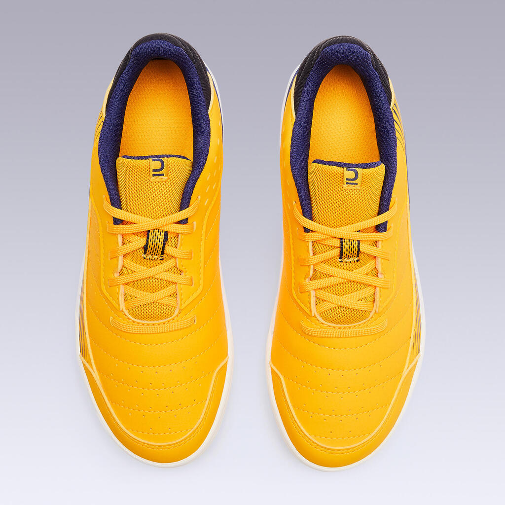 Kids' Futsal Trainers Eskudo 500 JR - Yellow/Blue