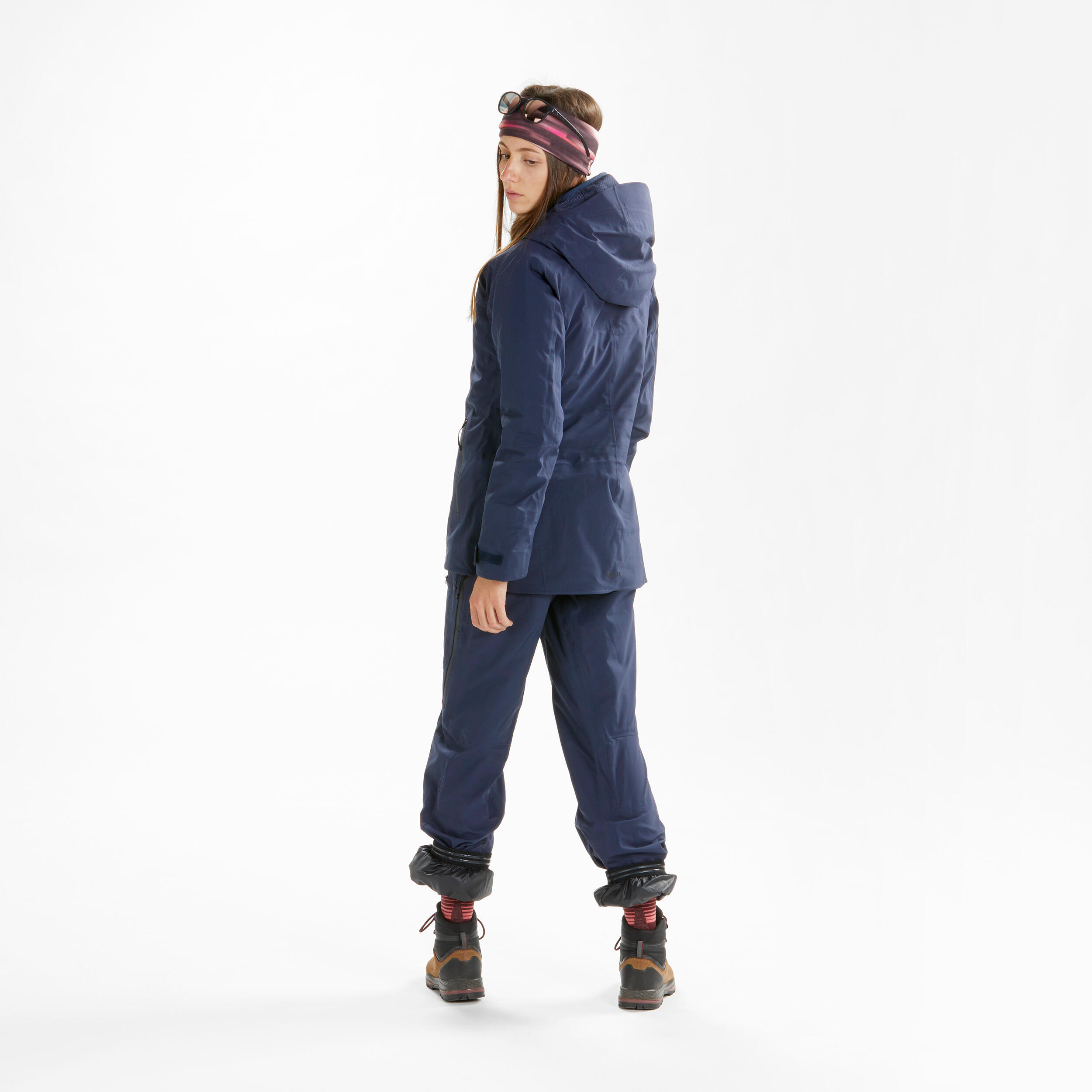 Chaqueta de esquí y nieve impermeable mujer Wedze FR 500 azul marino 6/18