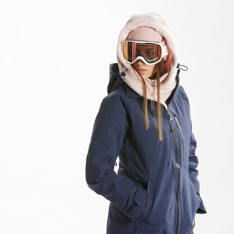 Maschera sci e snowboard adulto e bambino G 500 PH - FOTOCROMATICA - bianca