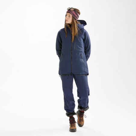 Women’s Ski Trousers FR500 - Navy Blue