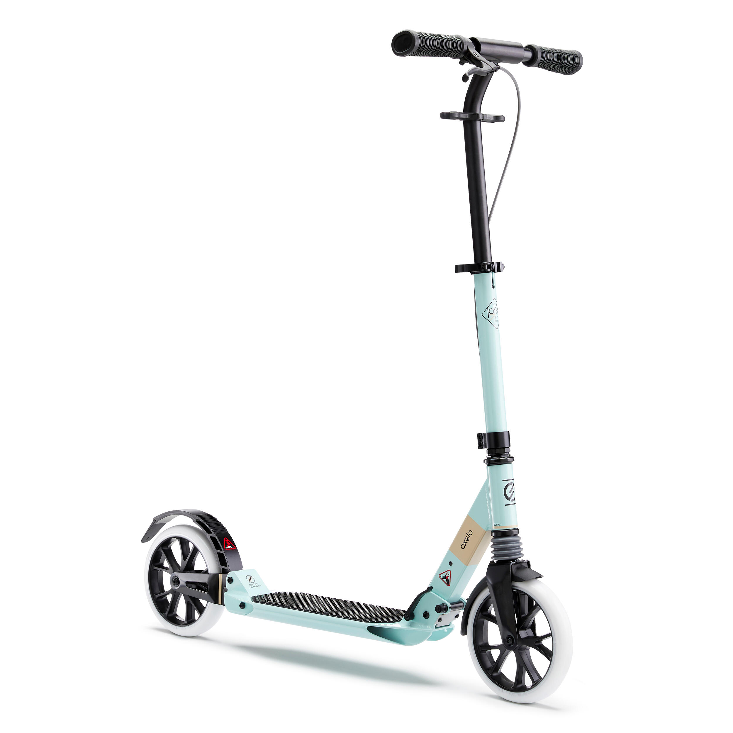 Trottinette Mid 9 Grise Oxelo Decathlon