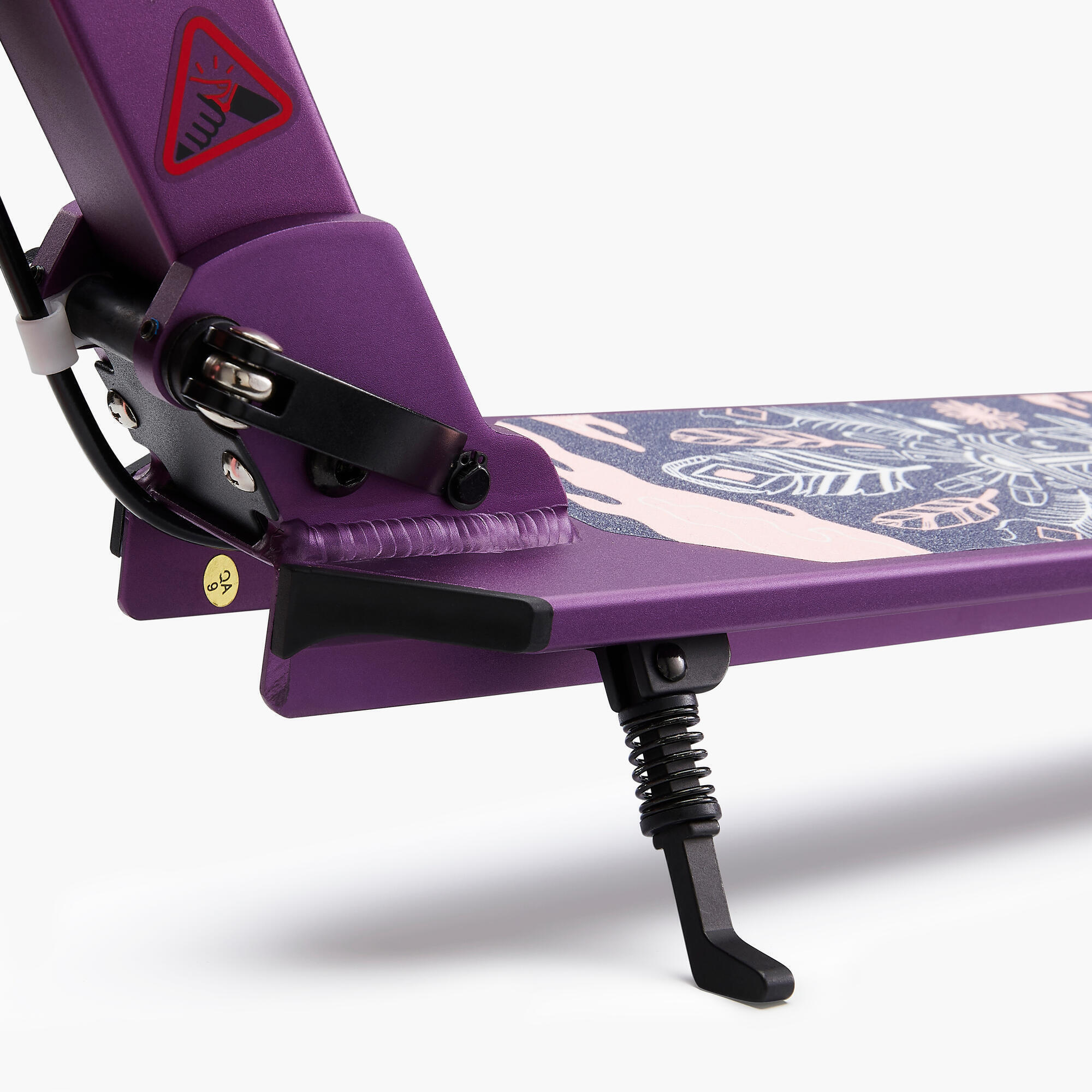 Mid 5 Kids' Scooter with Handlebar Brake and Suspension - Purple 5/9