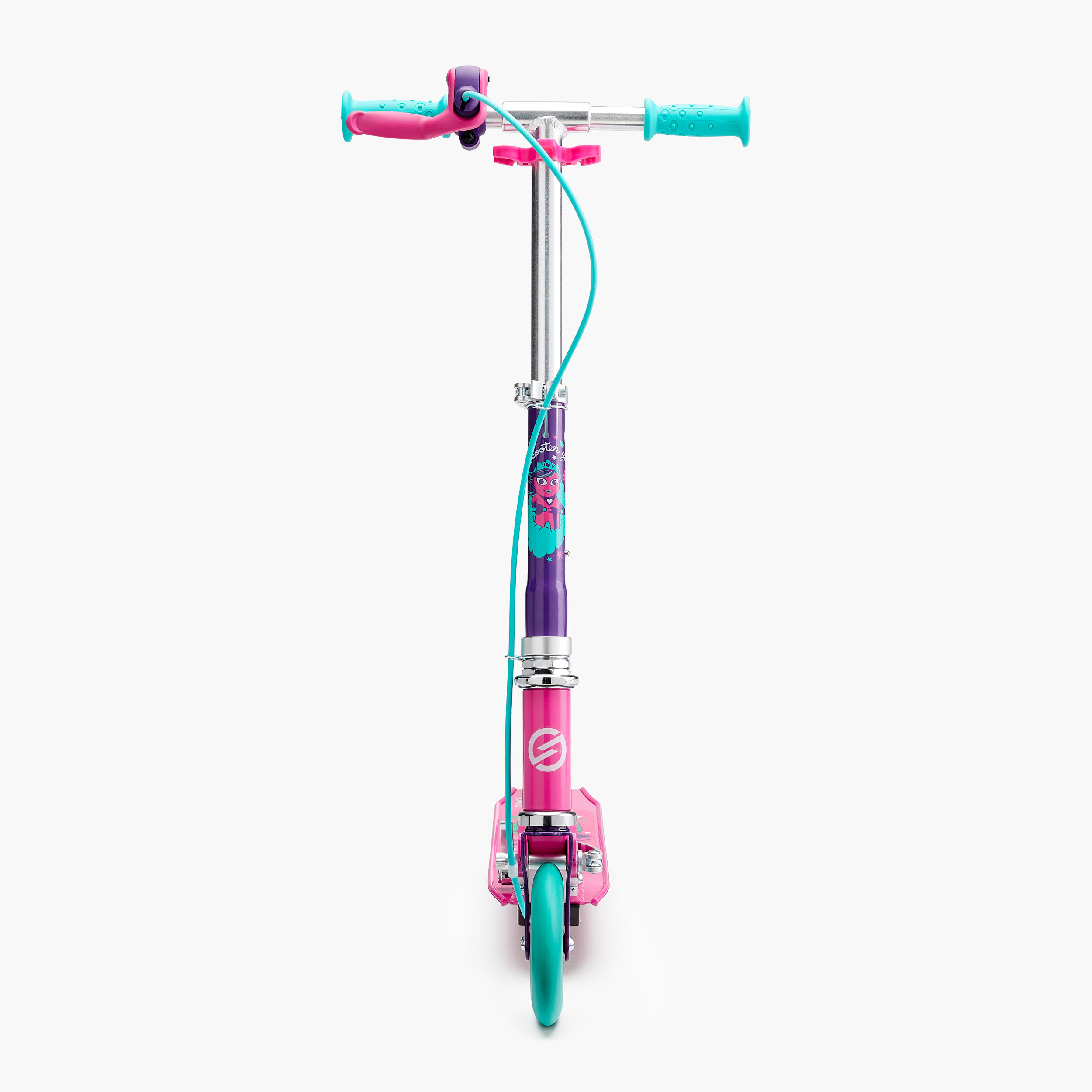 Play 5 Children's Scooter with Brake - Purple - OXELO