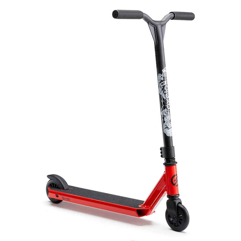 Scooter Freestyle One Stunt - MF Decathlon rot Roller
