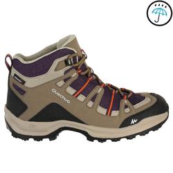 Chaussures de randonnée Nature femme Arpenaz 100 mid imper violette.