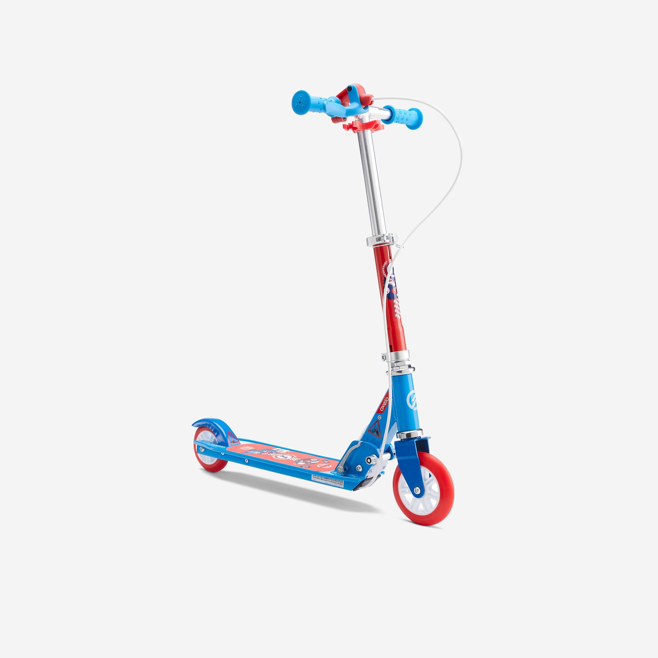 OXELO Play 5 Children's Scooter with Brake - Blue