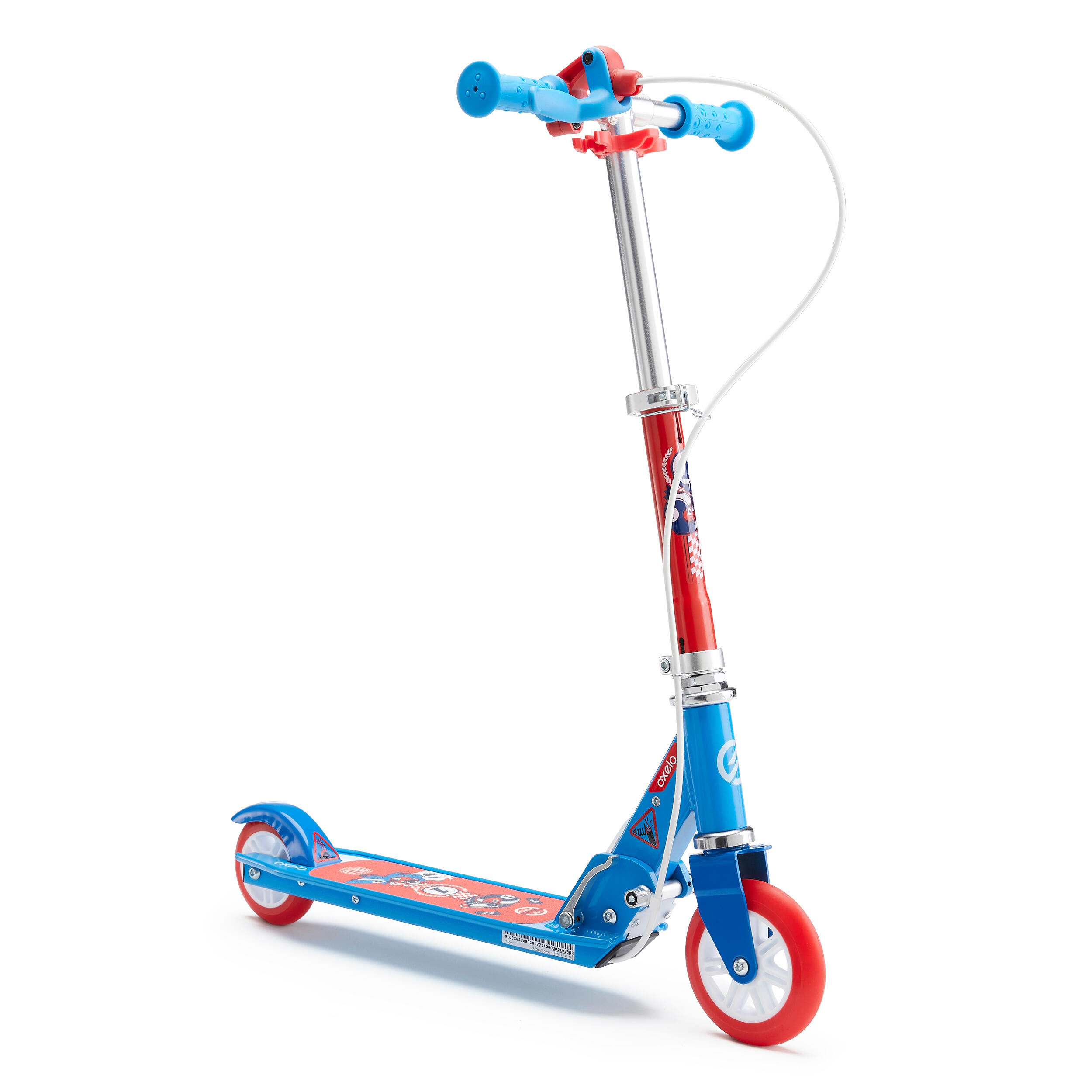 Play 5 Children s Scooter with Brake Blue Decathlon