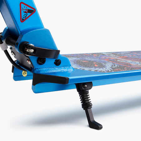 Kids' Scooter With Handlebar Brake and Suspension Mid 5 - Blue Graphics