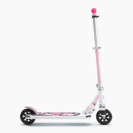 Mid 1 Girls' Scooter - Putih/Pink