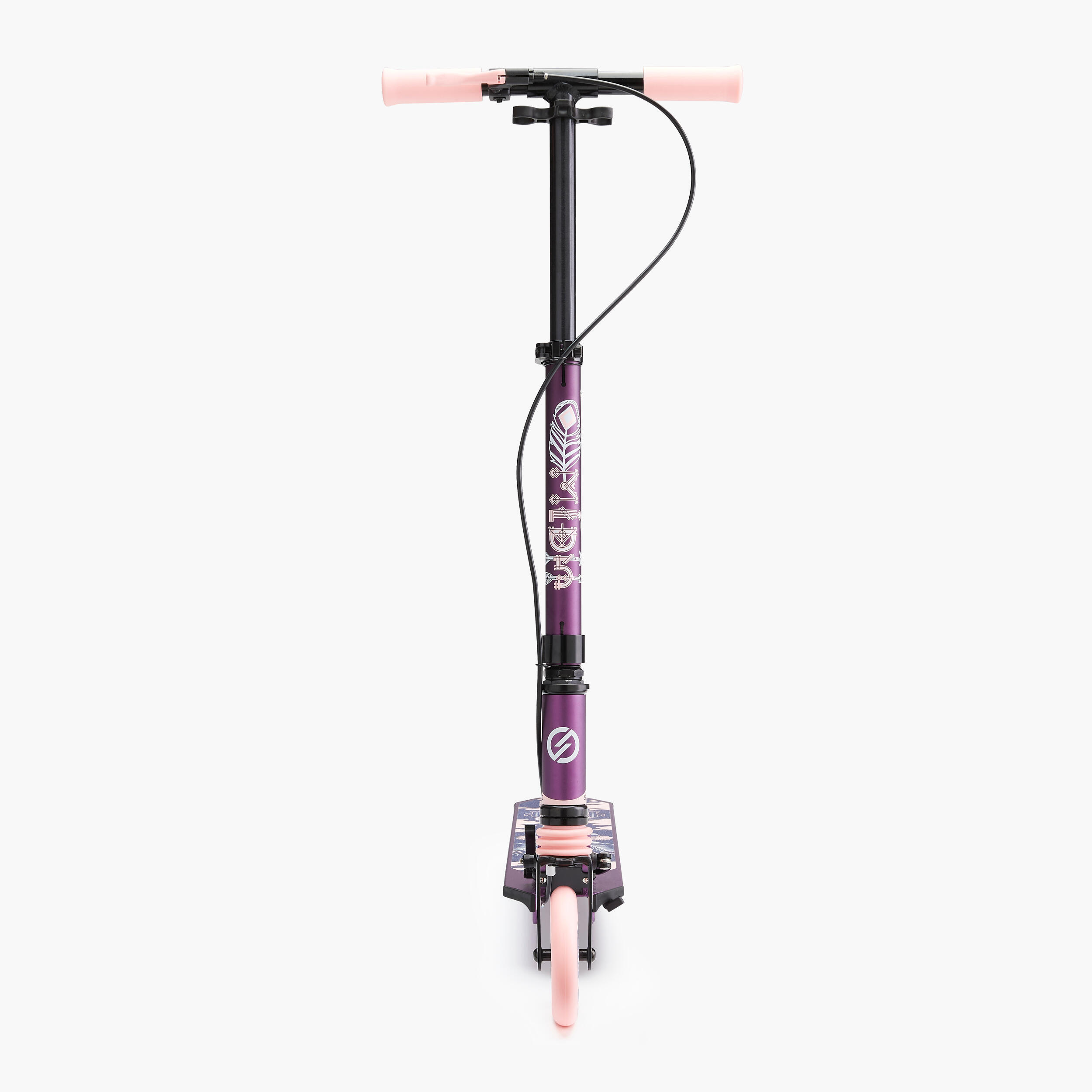 Mid 5 Kids' Scooter with Handlebar Brake and Suspension - Purple 2/9