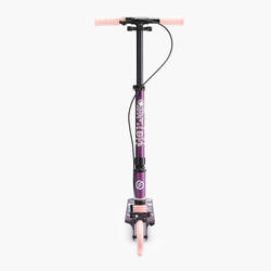 TROTTINETTE ENFANT MID5 AVEC FREIN AU GUIDON ET SUSPENSION VIOLETTE