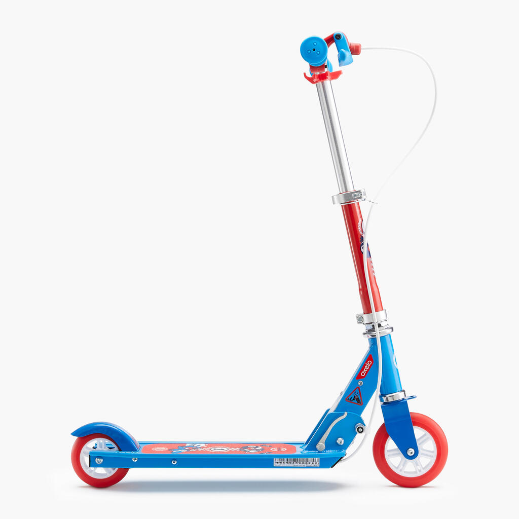 Trottinette enfant play 5 avec frein - Bleue