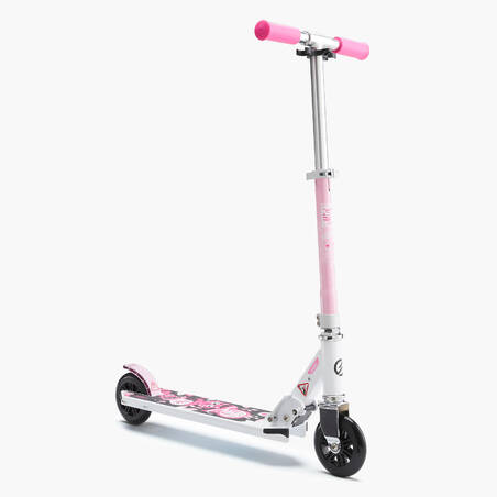 Mid 1 Girls' Scooter - Putih/Pink