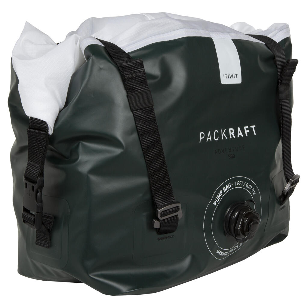 Packraft PR500 TPU nafukovací s vodotesným zipsom na rieku pre 1 osobu