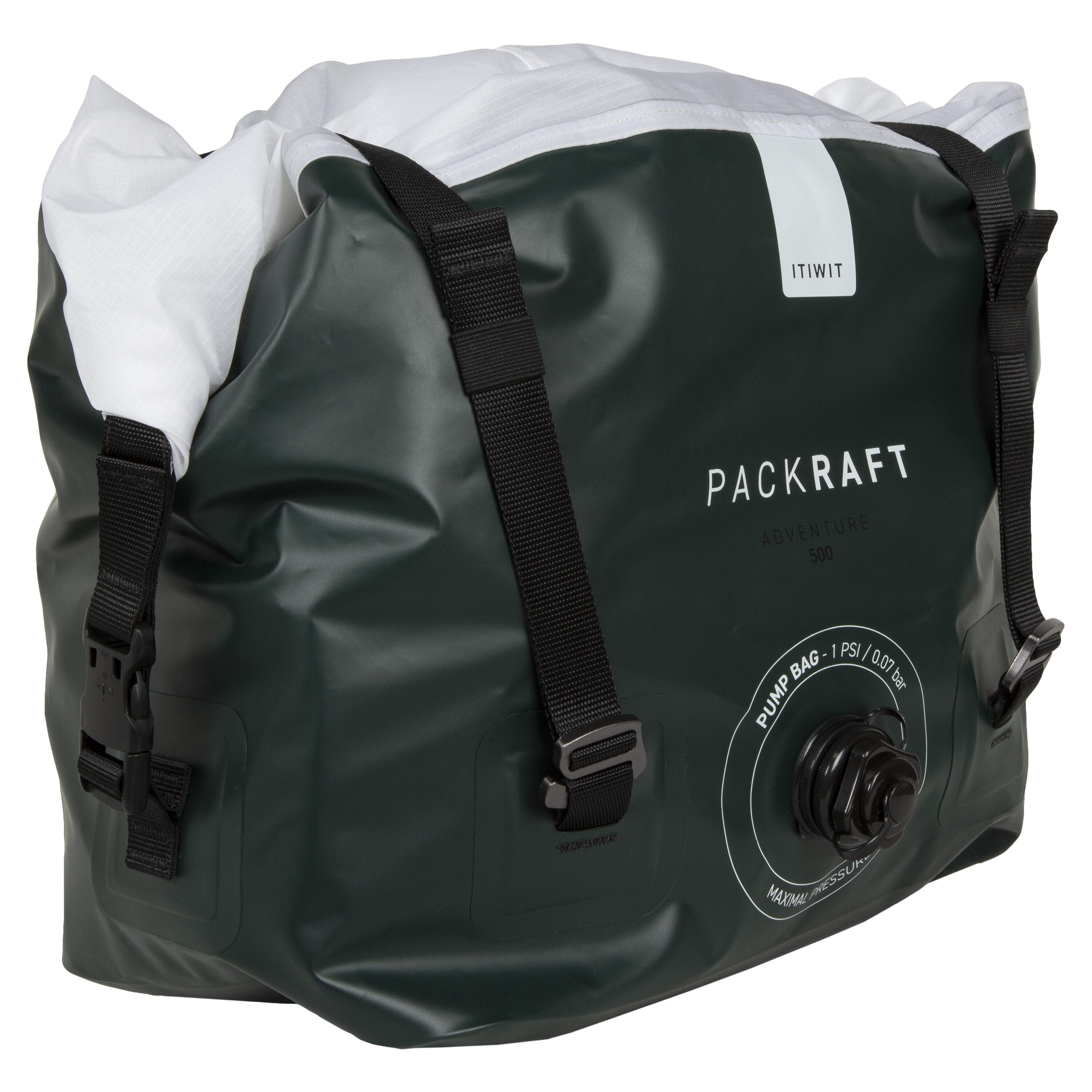 Packraft 500 kayak fluviale gonfiabile in TPU a 1 posto con cerniera stagna - PR500